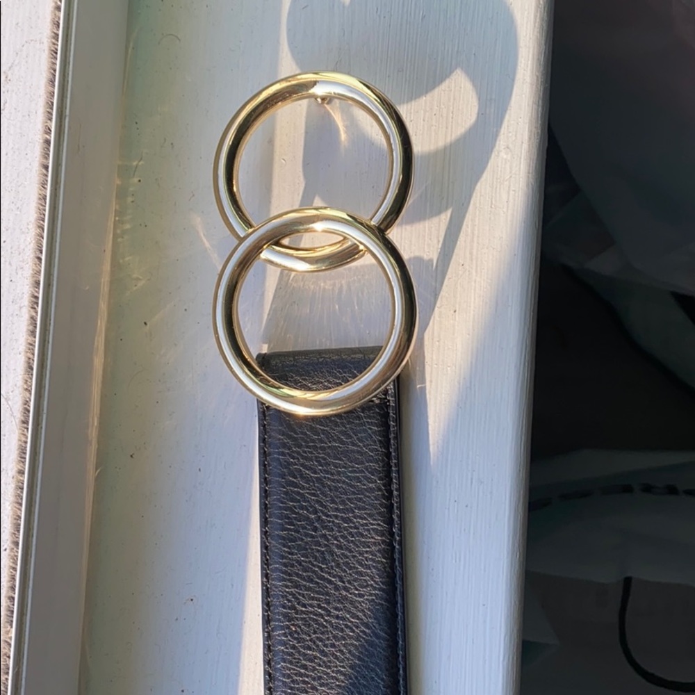 Black Double circle belt